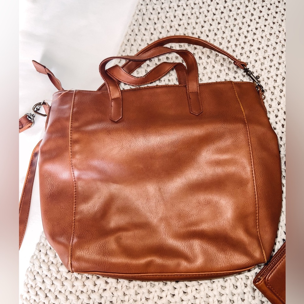 Universal Thread Cognac Brown Rowan Small Tote Ha… - image 2